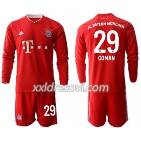 FC Bayern München Kingsley Coman 29 Domaći Dječji Komplet Dresovi za Nogomet 2020-2021 Dugim Rukavima (+ kratke hlače)